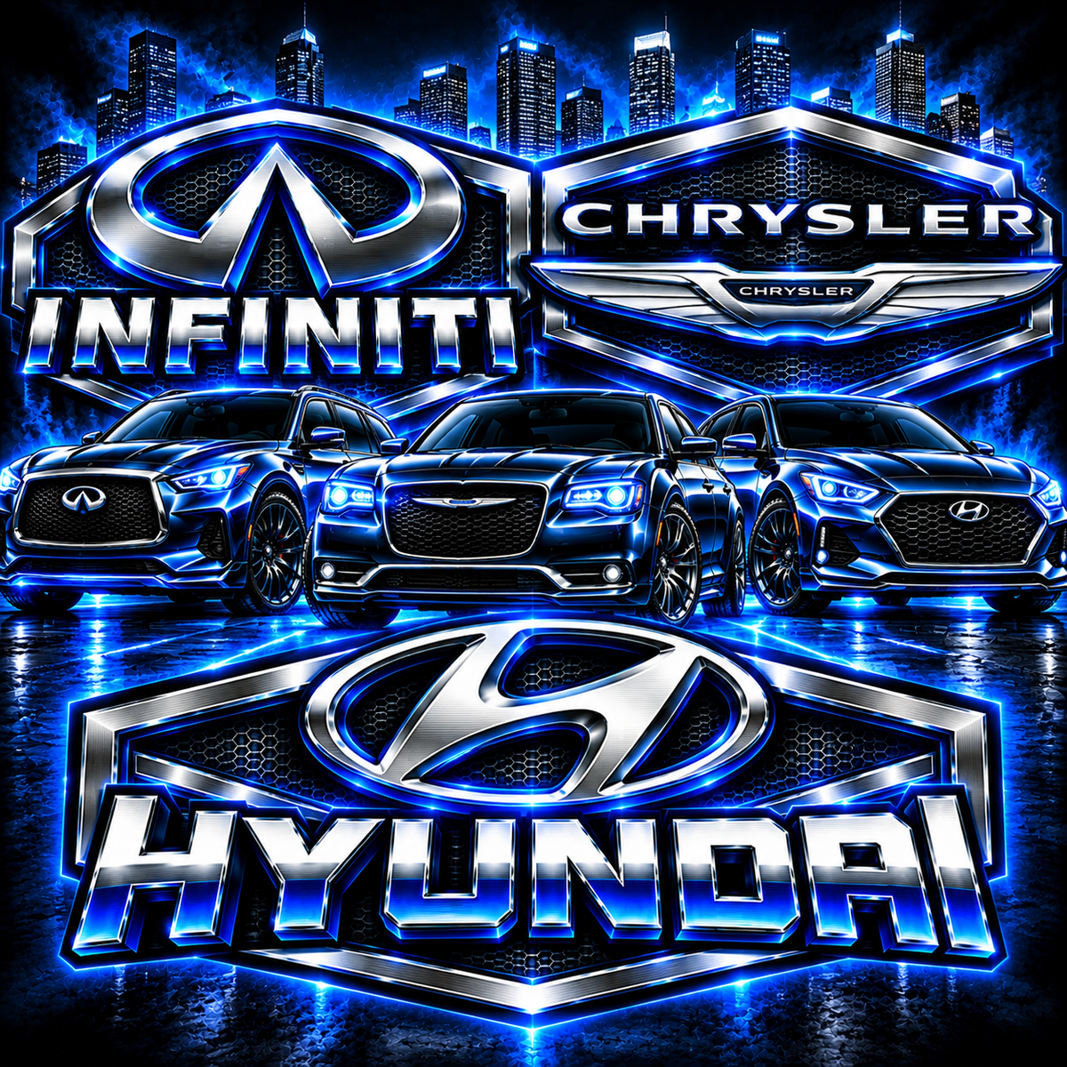 INFINITI + CHRYSLER + HYUNDAI